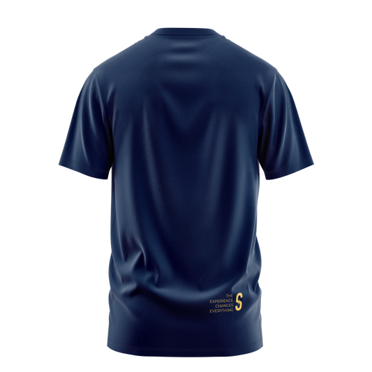 Camiseta Casual Azul Masculino