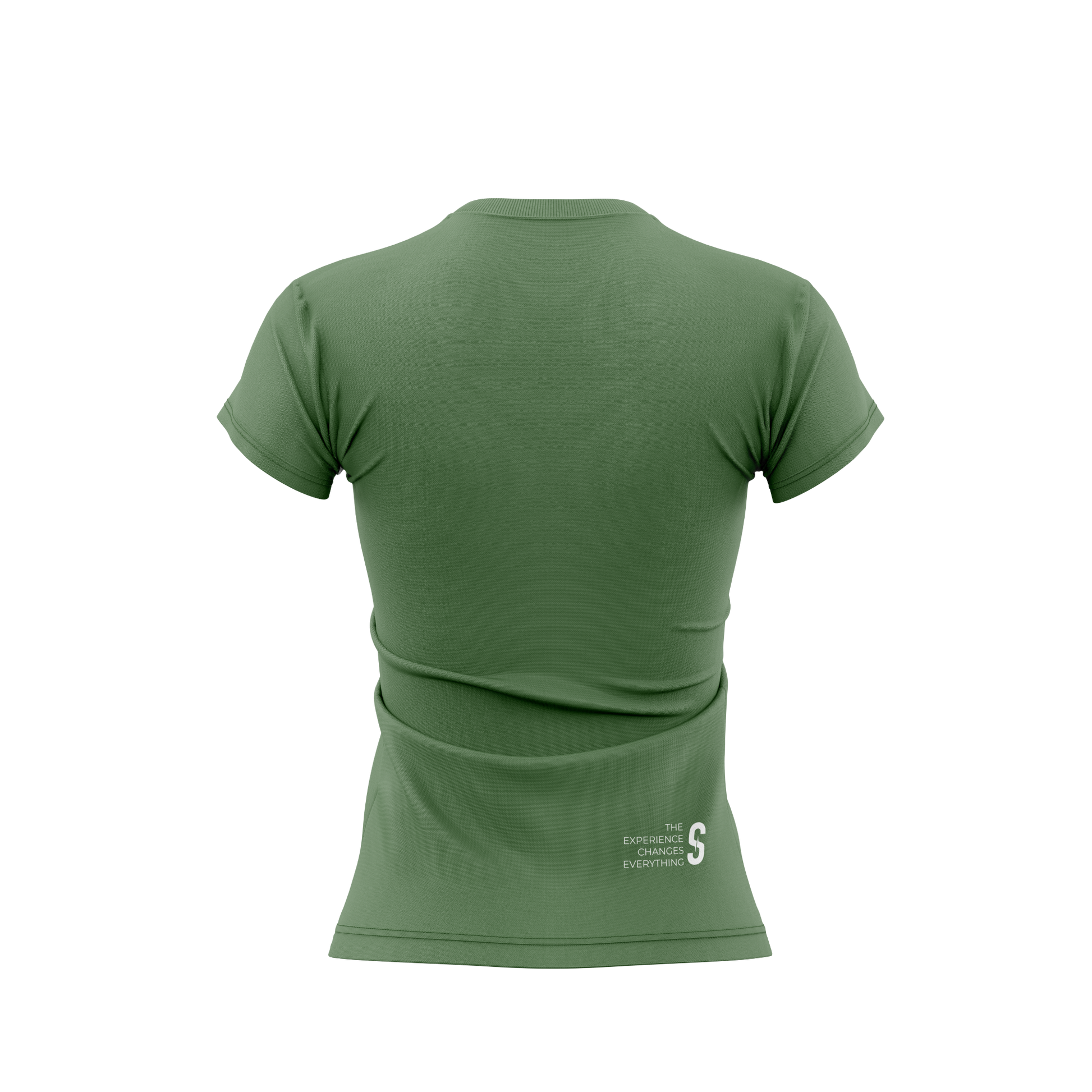 Camiseta Casual Verde Feminina