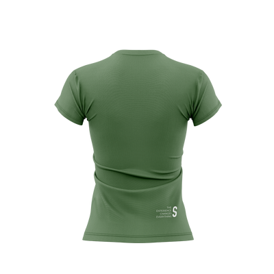 Camiseta Casual Verde Feminina