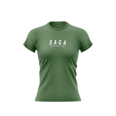 Camiseta Casual Verde Feminina