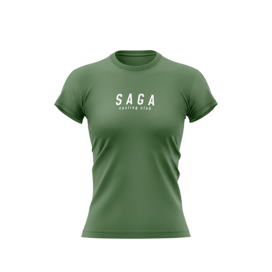 Camiseta Casual Verde Feminina