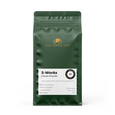 Café em grãos - S-Works - Catuaí Amarelo - 91 pontos - 200g