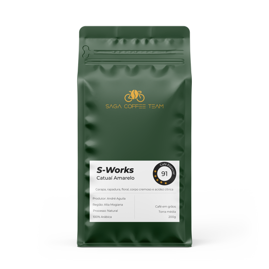 Café em grãos - S-Works - Catuaí Amarelo - 91 pontos - 200g